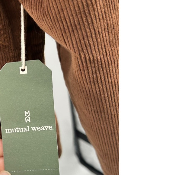 Mutual Weave Sherpa Lined Corduroy Trucker Jacket Brown Western Workwear S - Picture 7 of 15
